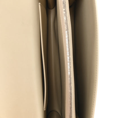 Sleek Calfskin The Sofia 10 Top Handle Ivory