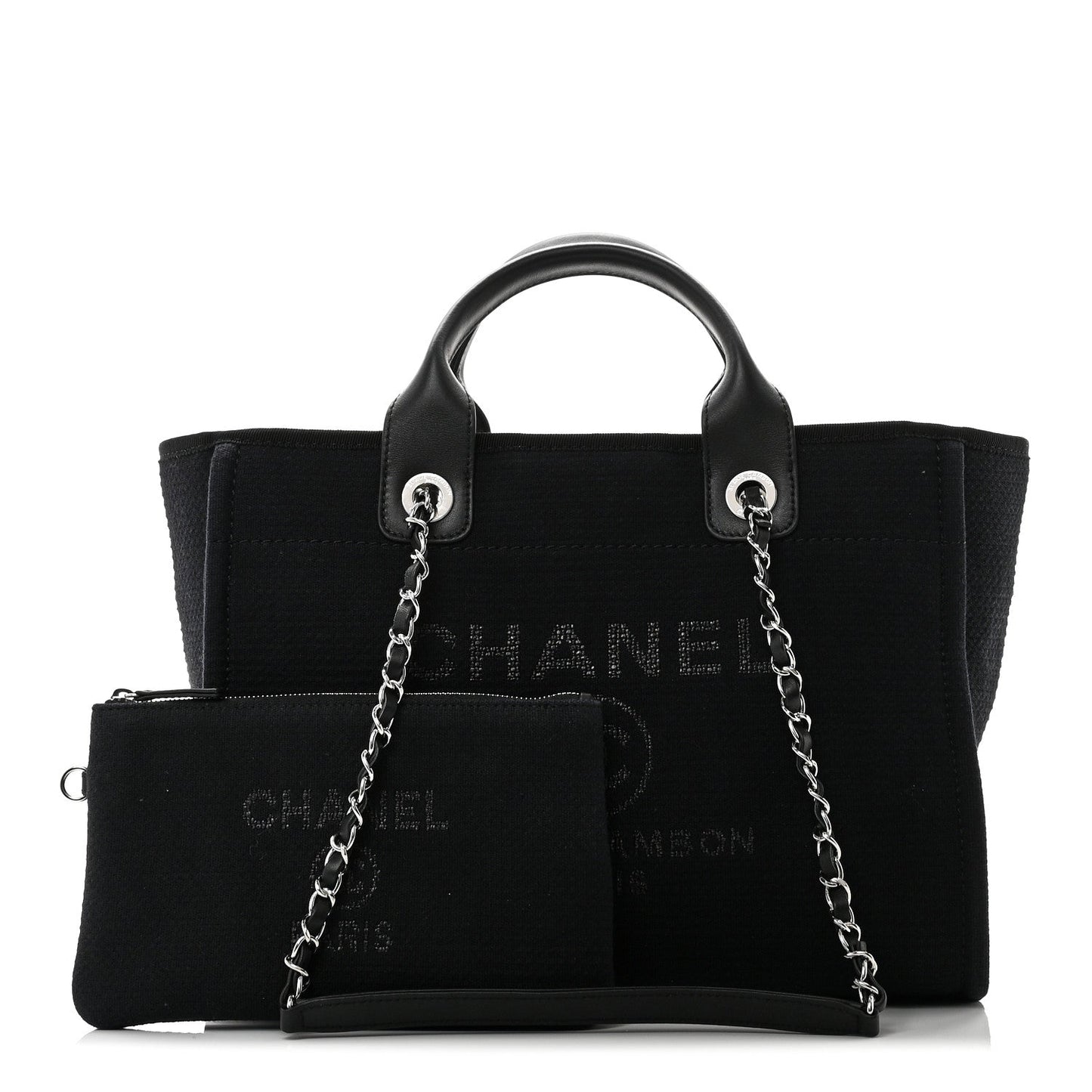 Mixed Fibers Small Deauville Tote Black