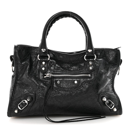 Agneau Arena Storico Silver Hardware Small Le City Black