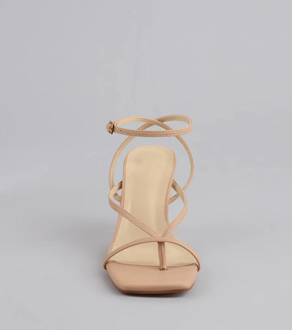 Strut Factor Thong Strappy Stiletto Heels