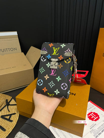 LOUIS VUITTON X TAKASHI MURAKAMI PHONE POUCH MÉTIS MULTICOLORED 17CM M14098