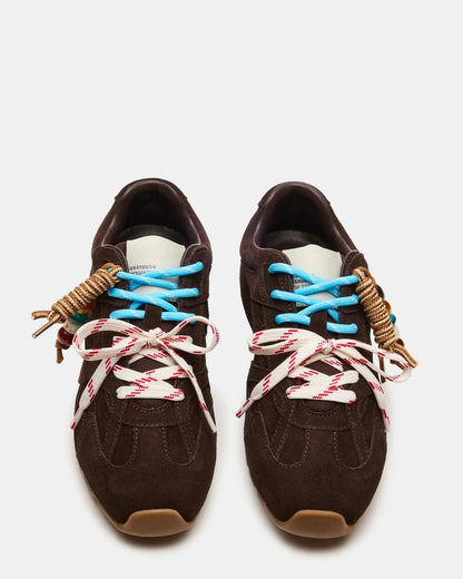 Aziel Charm Brown Suede