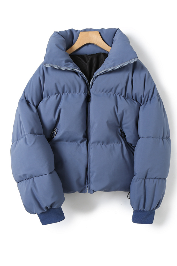 Chaqueta corta de algodón holgada, elegante y versátil 