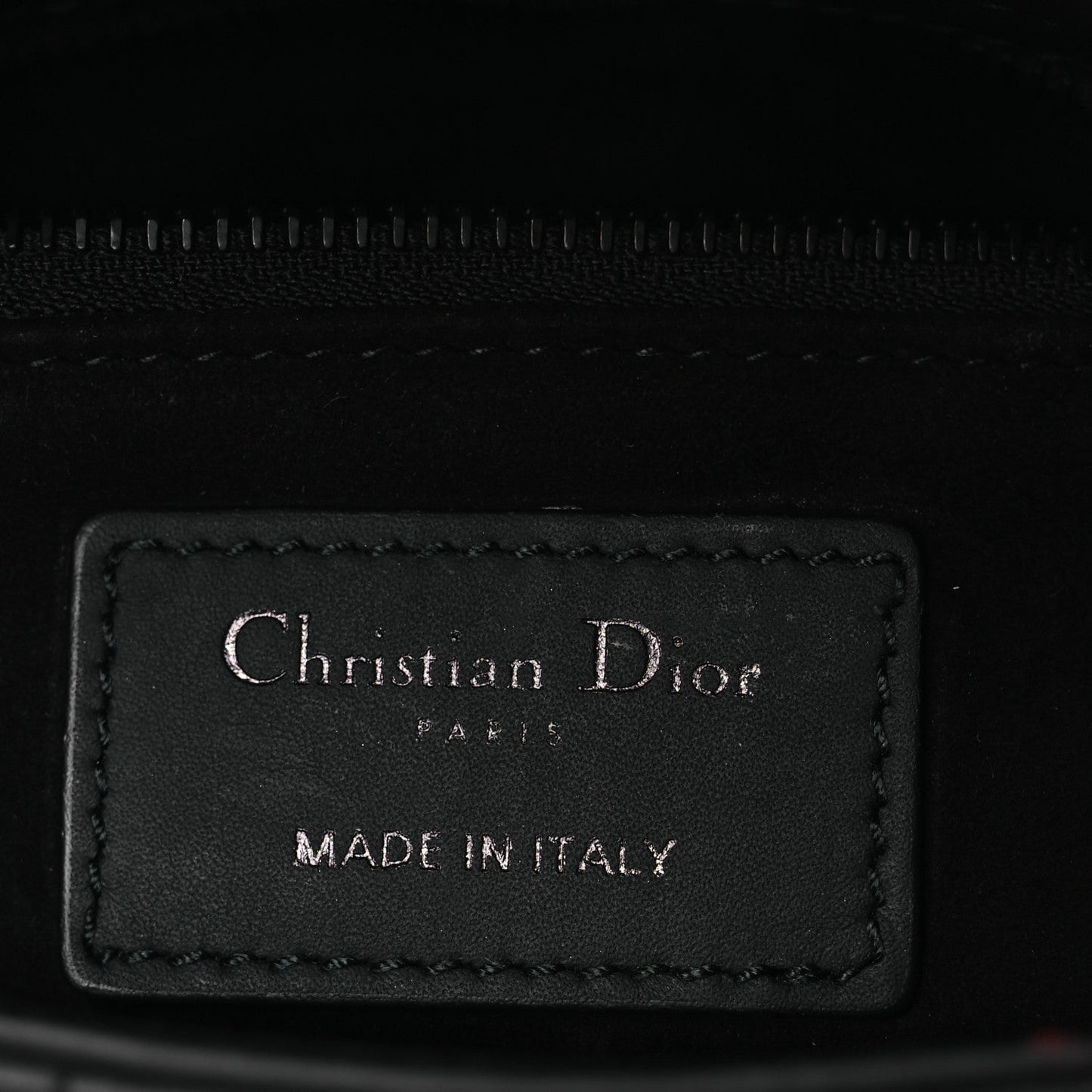 Ultra Matte Calfskin Cannage Mini Lady Dior Black
