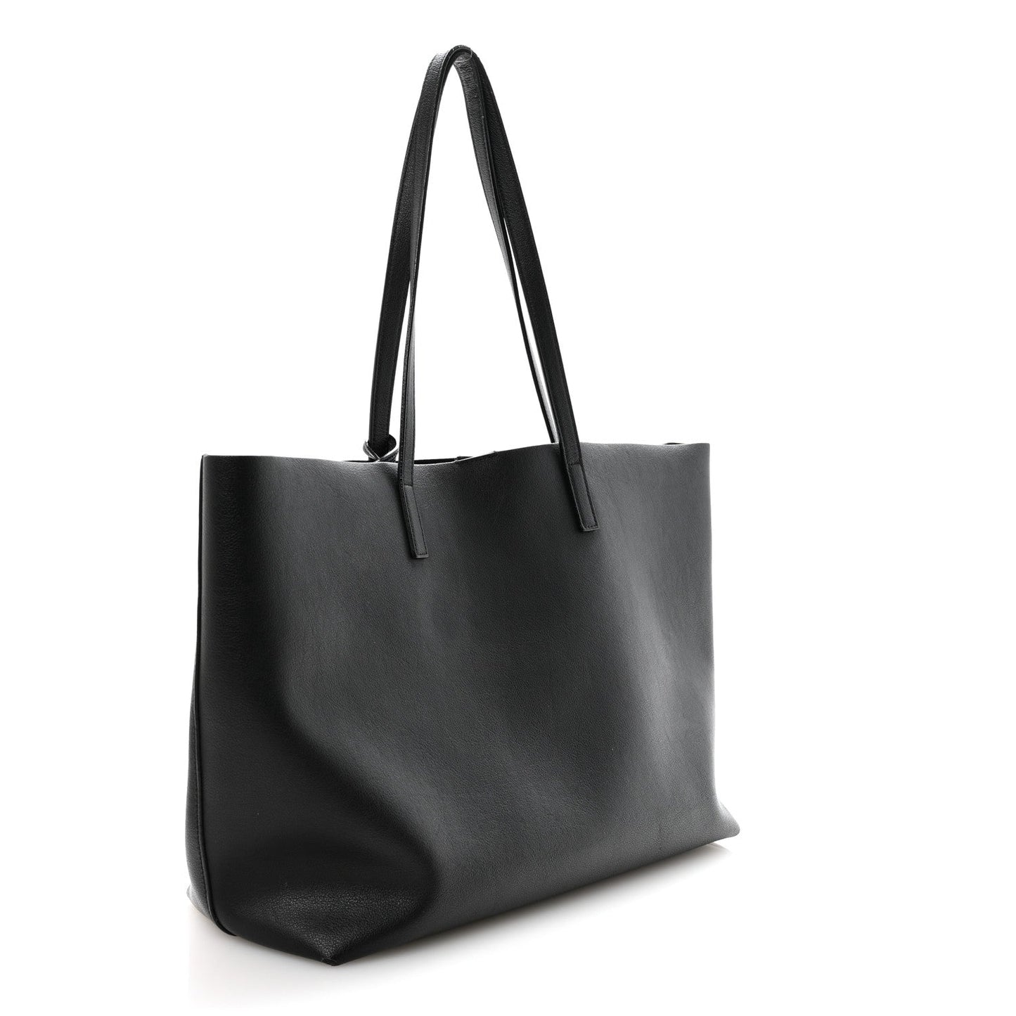 Calfskin Large Shopping Tote Black