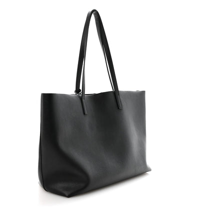 Calfskin Large Shopping Tote Black