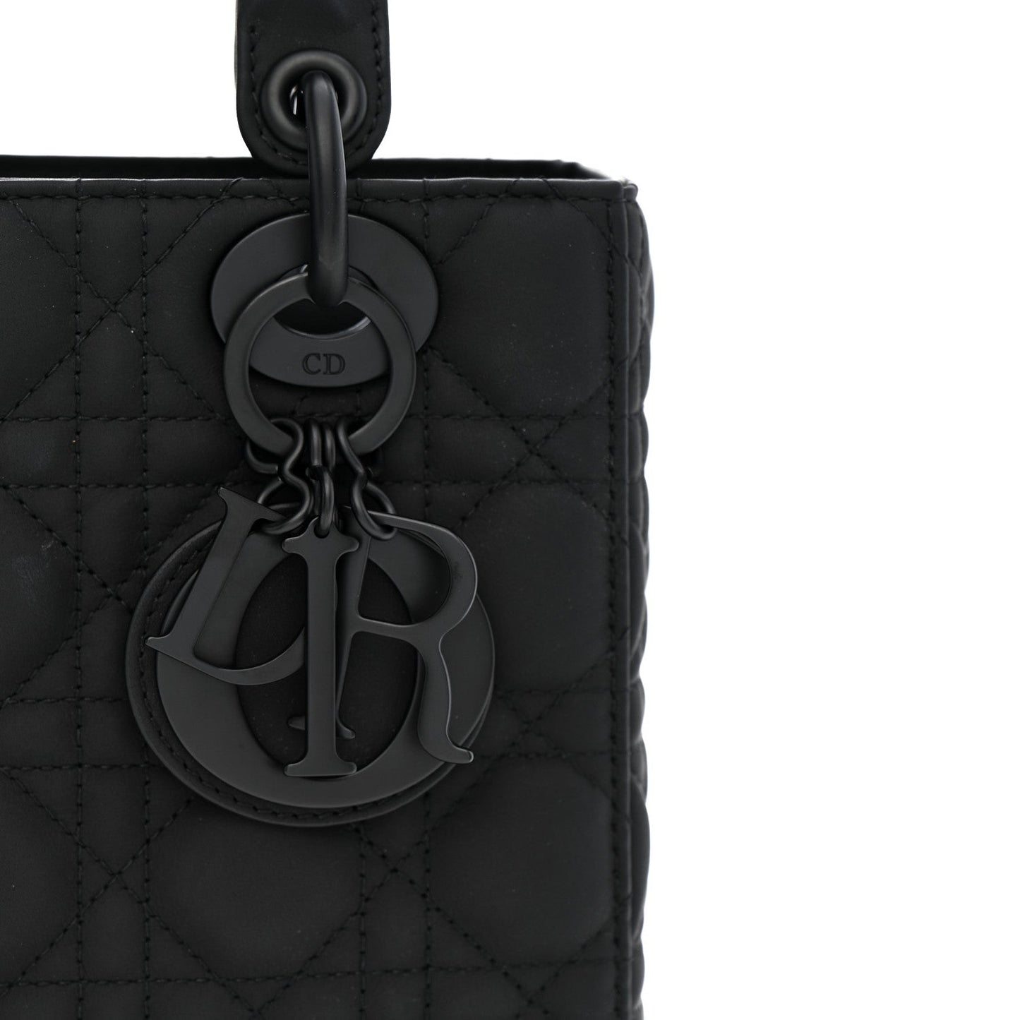 Ultra Matte Calfskin Cannage Small My ABCDior Lady Dior Black