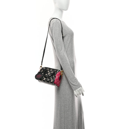Empreinte Monogram Spring in the City Speedy Bandouliere 20 Black White Pink