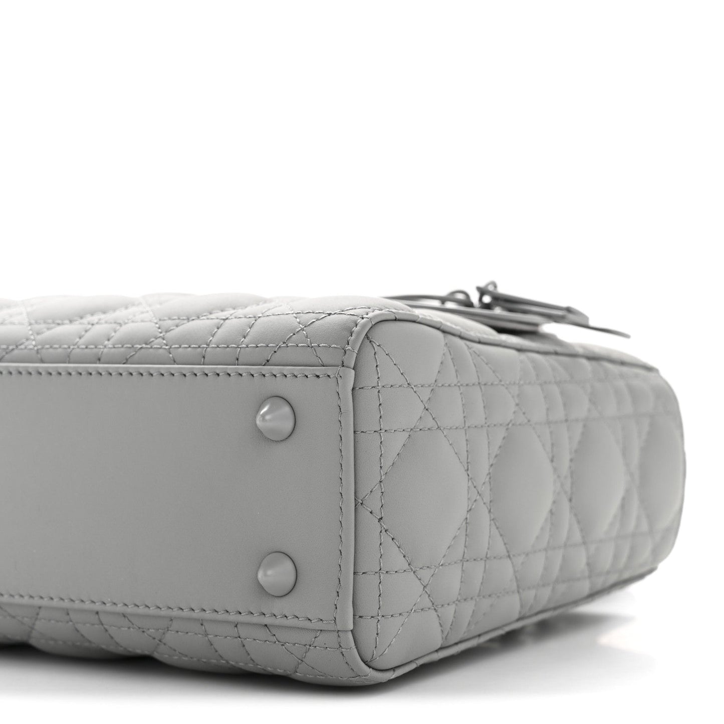 Ultra Matte Calfskin Cannage Small My ABCDior Lady Dior Grey