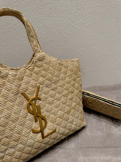 Women Saint Laurent Icare Maxi Shopping Bag In Quilted