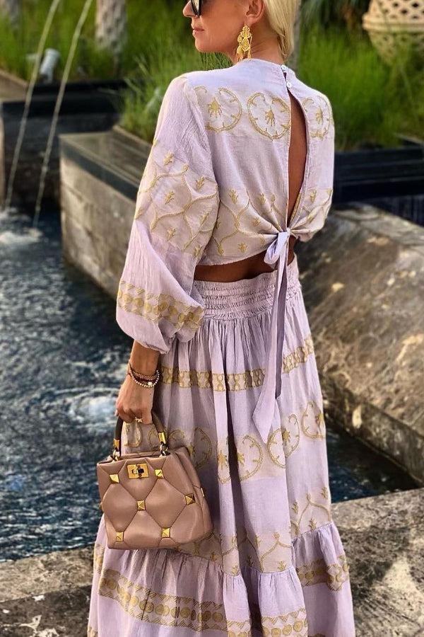 Falda horizontal estampada de color amarillo mostaza 