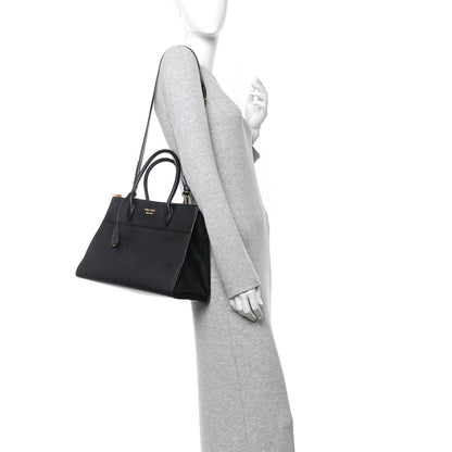 Saffiano City Calfskin Paradigme Bag Black