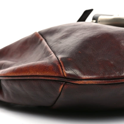 Buffalo Horn Shangri-La Mombasa Hobo Burgundy