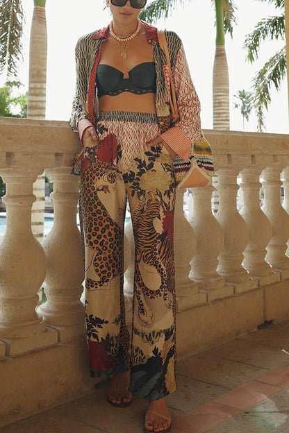 Leopard Print Casual Set