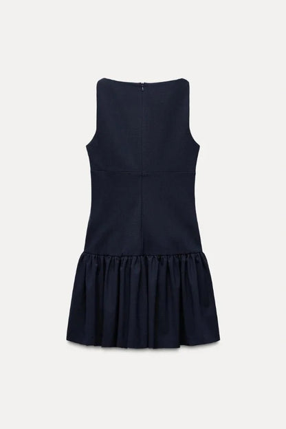 Florence Bow Ruffle Mini Dress