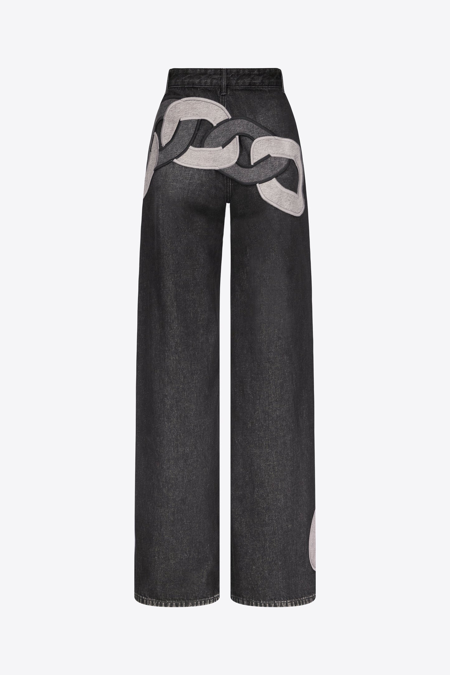 Lock Ring Type Irregular Jeans Set