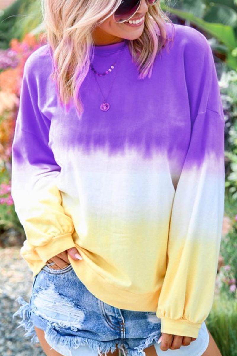 Top de moda con efecto tie-dye (3 colores)