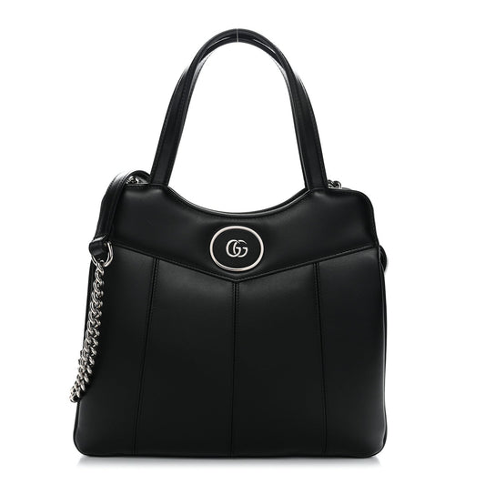 Calfskin Petite GG Small Tote Bag Black