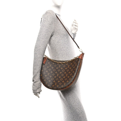 Reverse Monogram Loop Hobo