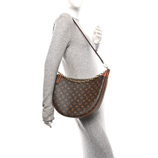 Reverse Monogram Loop Hobo
