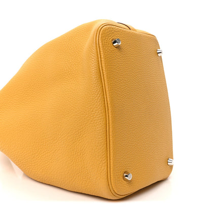 Taurillon Clemence Picotin Lock 22 MM Jaune Ambre
