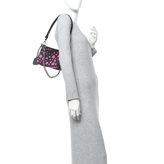 LV X YK Empreinte Multi Pochette Accessories Black Fuchsia