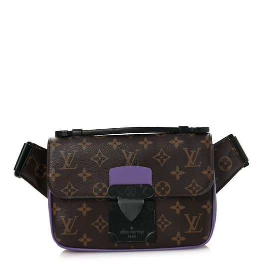 Monogram S Lock Sling Bag Purple