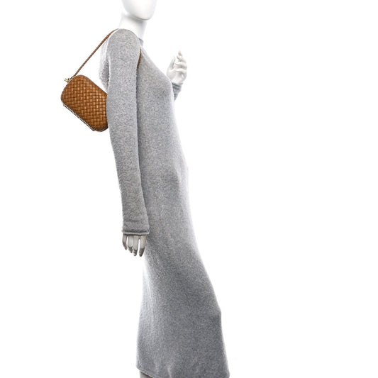 Calfskin Intrecciato Knot On Strap Camel