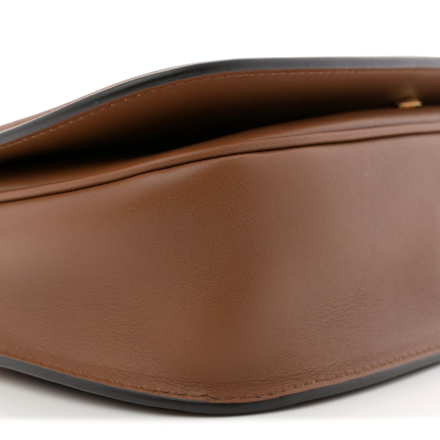 Roxy Calfskin Medium Blondie Top Handle Bag Brown