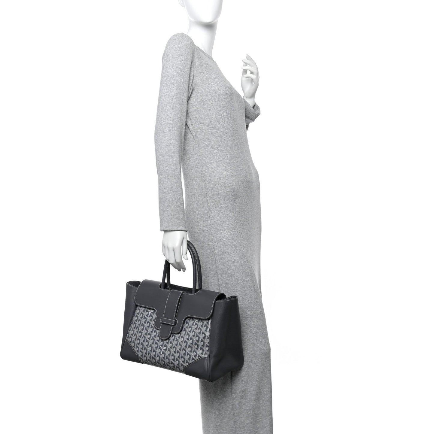 Goyardine Saigon Tote Grey