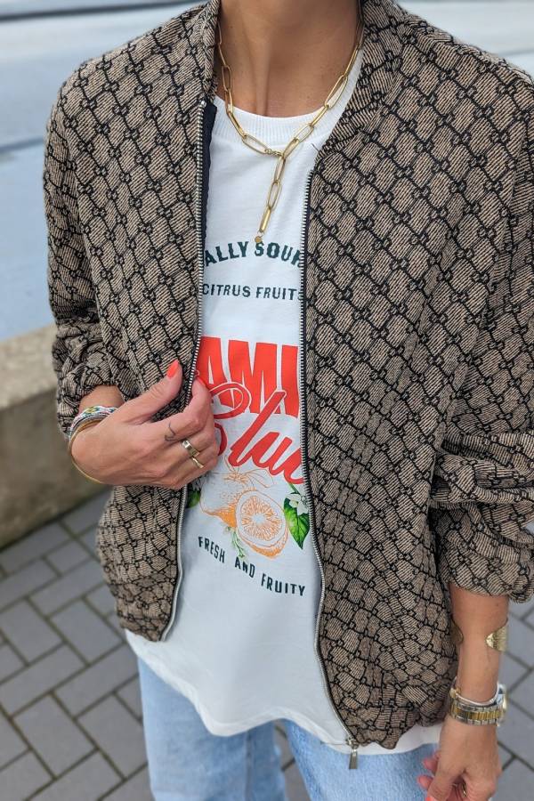 Chaqueta bomber de gran tamaño