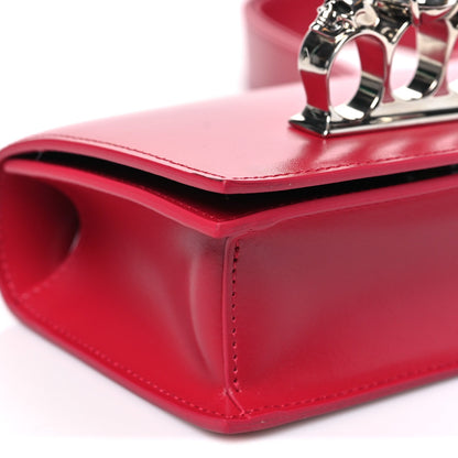 Calfskin Mini Jeweled Knuckle Satchel Lipstick