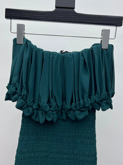 YSL 25S PLEATED DRESS STYLE 146