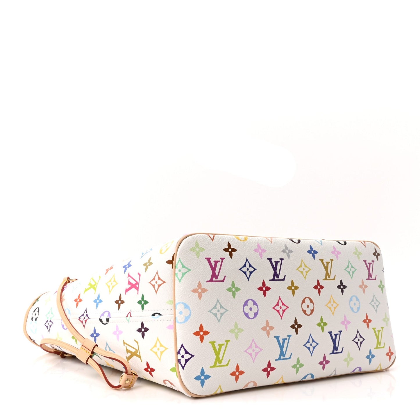 LV X TM Monogram Multicolor Neverfull MM White