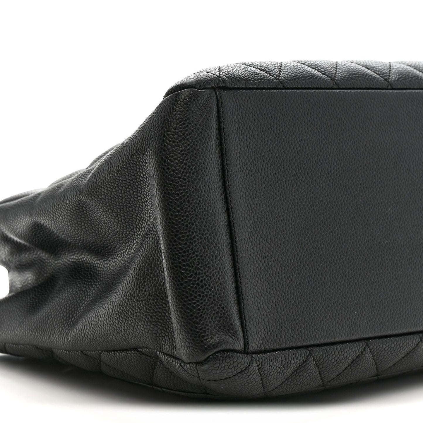 Caviar Quilted Grand Shopping Tote GST Black