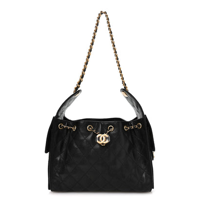 Caviar Quilted Small Chanel 25 Handbag Black