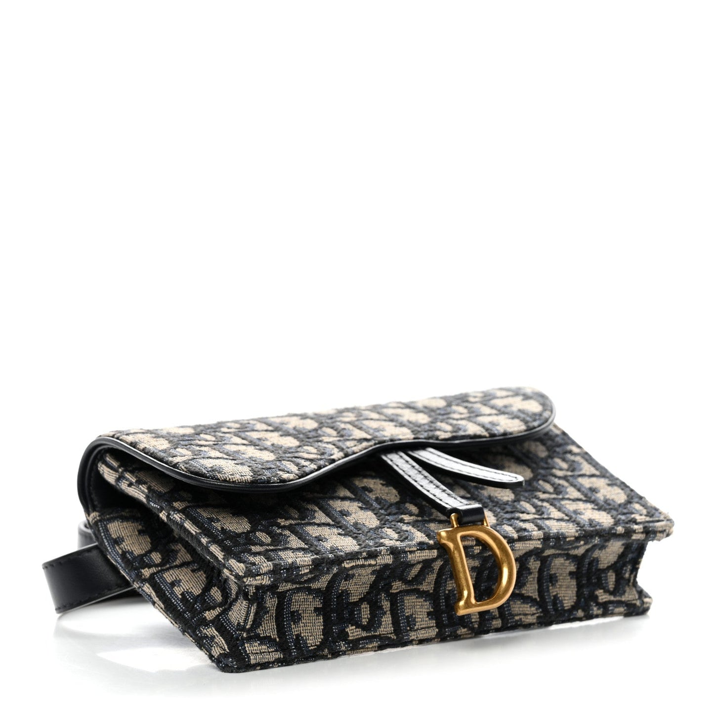 Oblique Saddle Belt Bag Blue