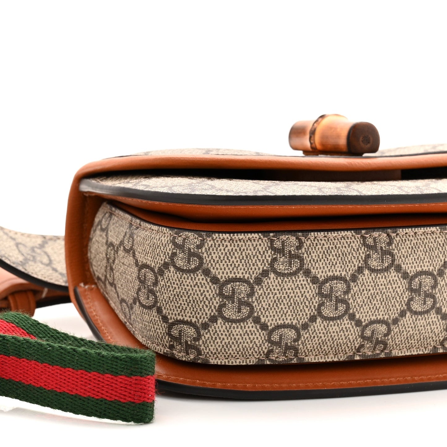 GG Supreme Monogram Web Bamboo Mini 1947 Belt Bag 80 32 Beige