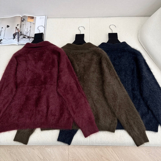 Chanel 2025 V-neck Sweater Wool 318835