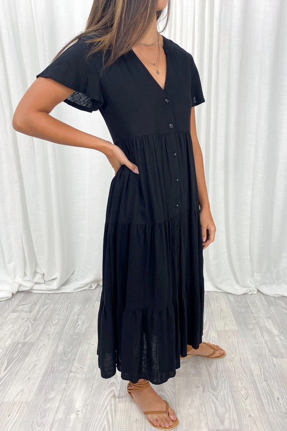 Vestido Tala de simplicidad sofisticada 