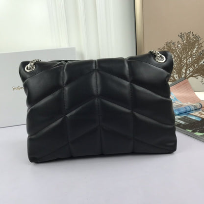 Saint Laurent Women Small Puffer Leather Shoulder bag
