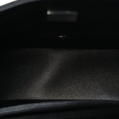 Lambskin Quilted Mini Square Flap Black