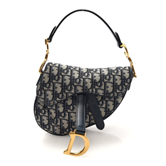 Oblique Mini Saddle Bag Blue