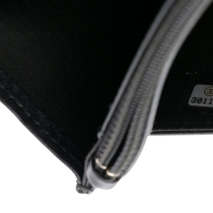 Caviar Quilted Vintage Mademoiselle Wallet On Chain WOC Black