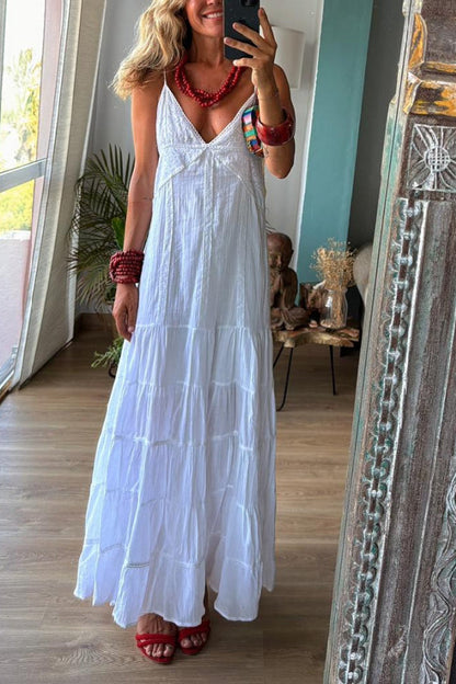 Vestido blanco de Sicilia para resort