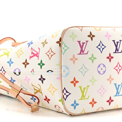 LV X TM Monogram Multicolor Neverfull MM White