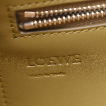 Shiny Supple Calfskin Flamenco Satchel Olive