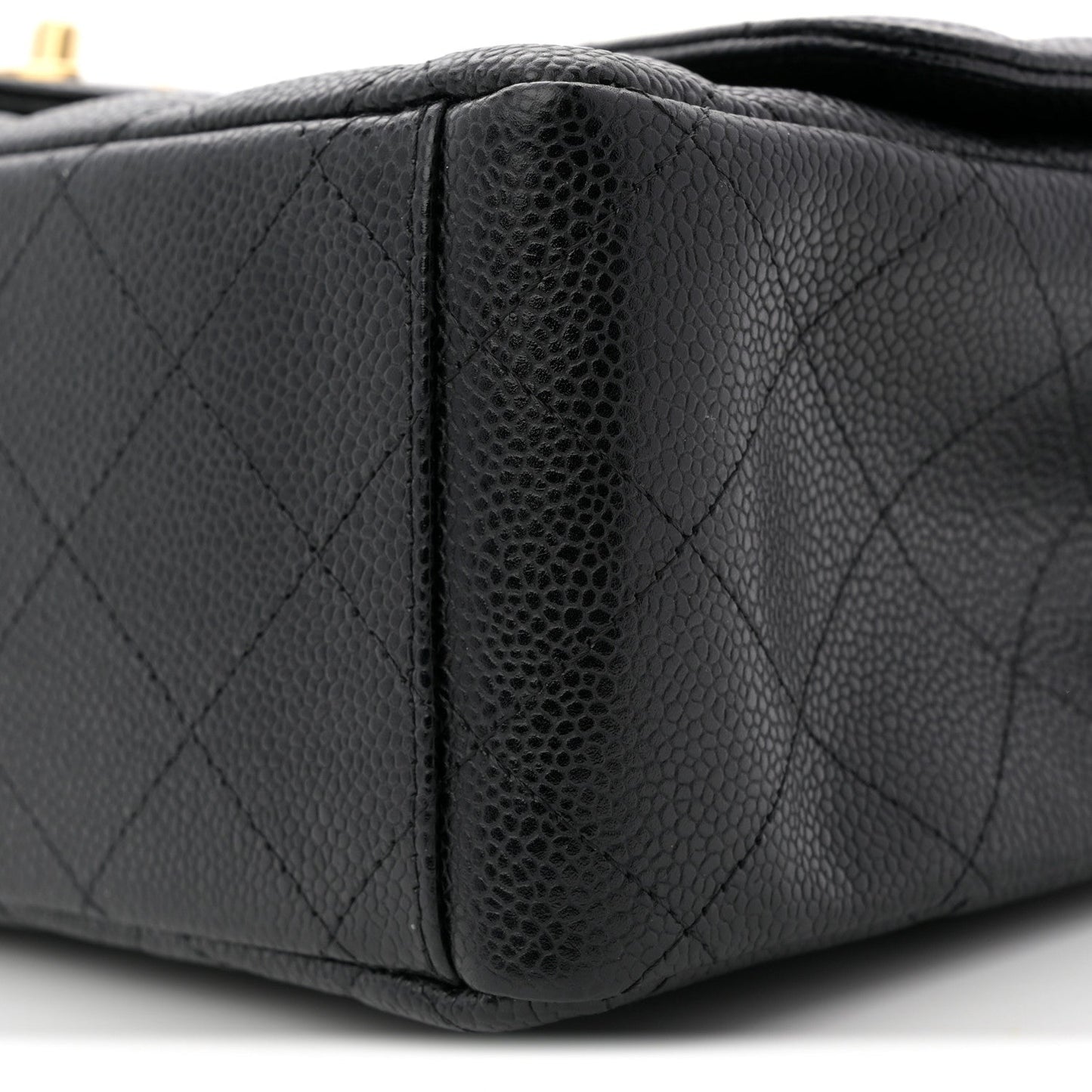 Caviar Quilted Maxi Double Flap Black