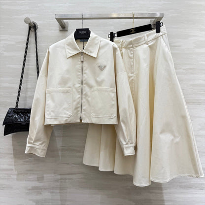 Prada 25 Set White Polyester 303389