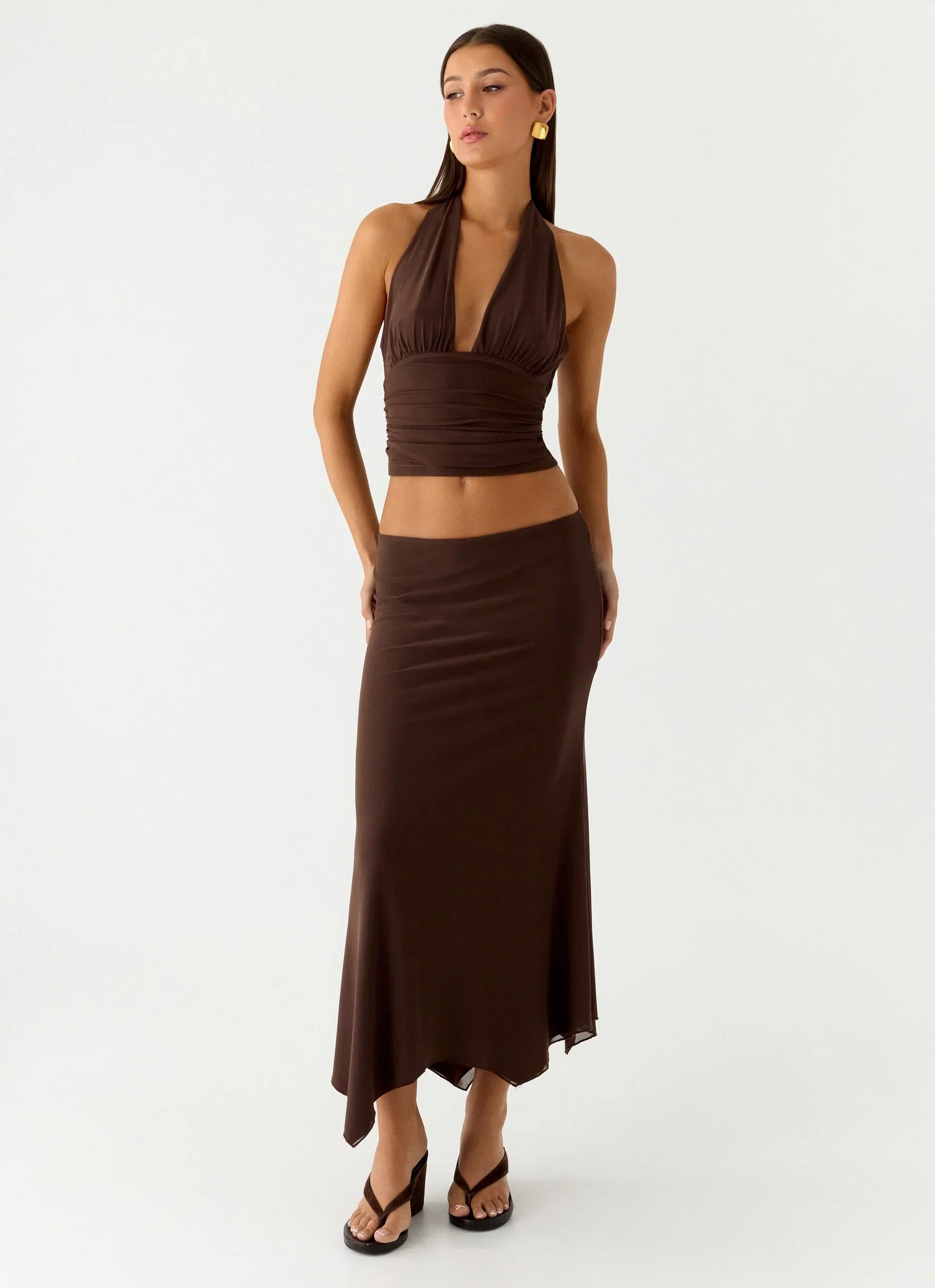 Kerrie Halter Top - Chocolate